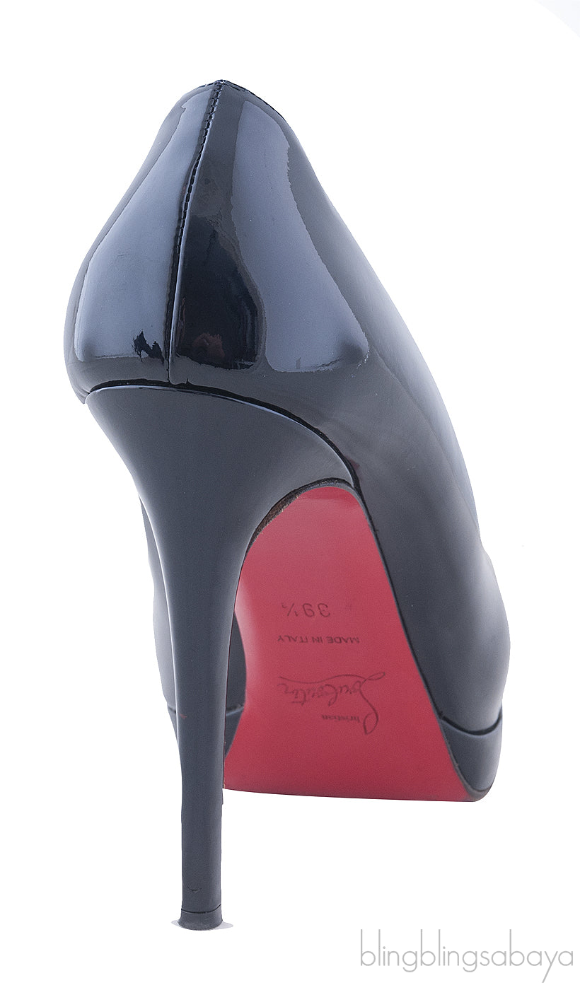 Midnight Blue Patent Leather Heels