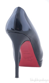 Midnight Blue Patent Leather Heels