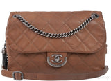 Chanel Brown Quilted Coco Sporran Shoulder Bag