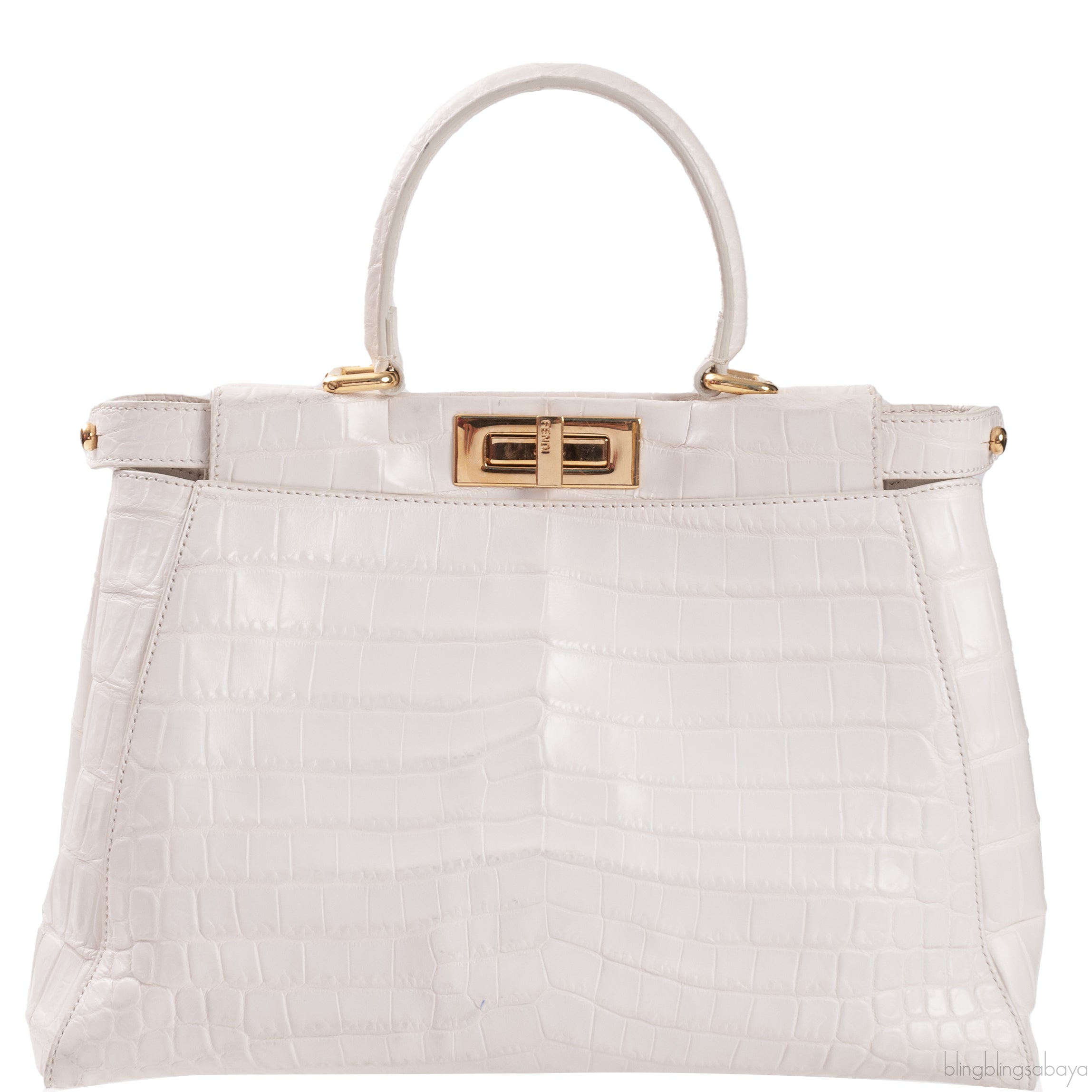 White Crocodile Medium Peekaboo GHW