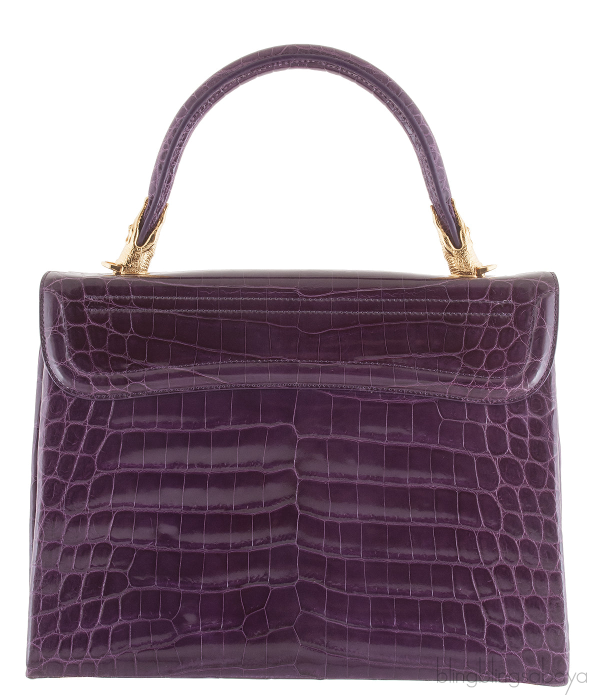 Signature Amethyst Crocodile Bag