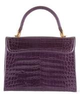 Signature Amethyst Crocodile Bag