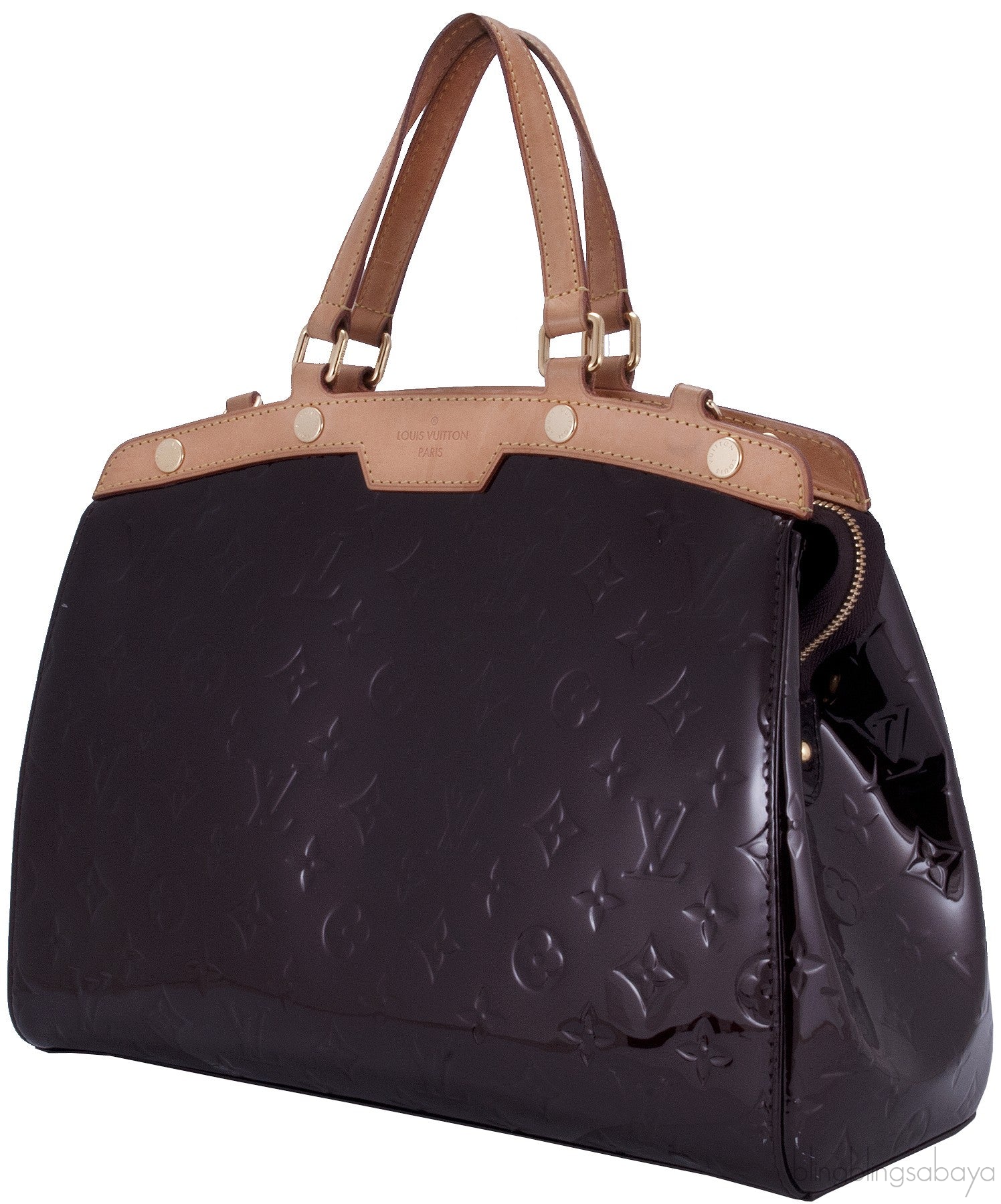 Brea MM Monogram Vernis Amarante