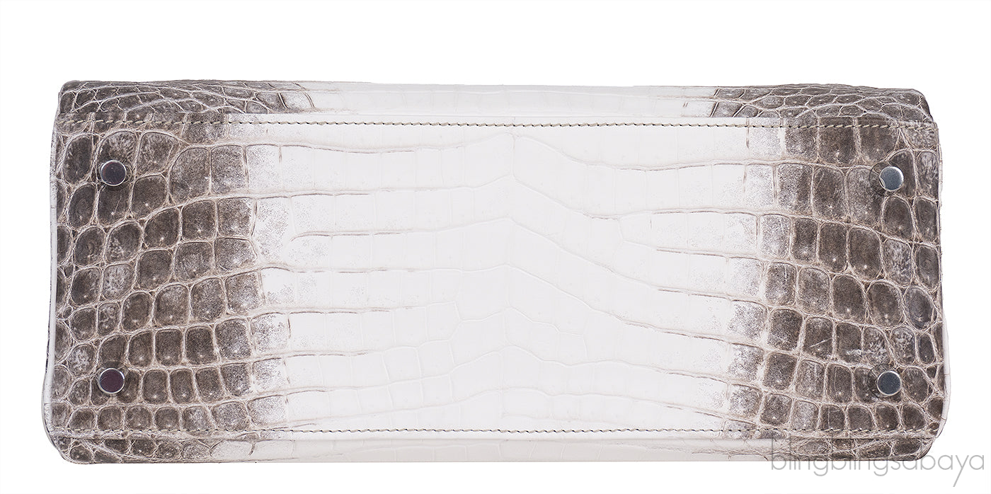 Hermes Kelly 28 Himalaya Crocodile Bag PHW