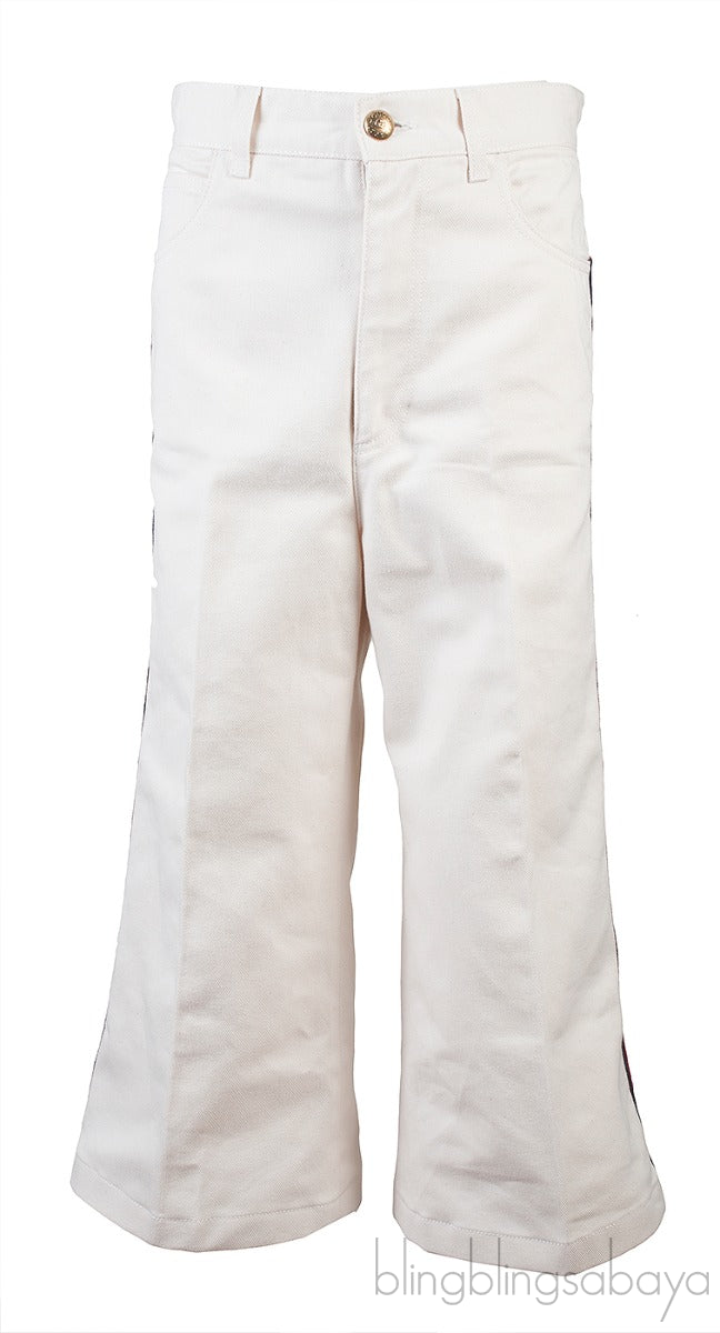 Off-white Cropped Jeans