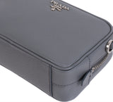 Prada Saffiano Grey Mini Camera Crossbody Bag