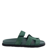 Hermes Chypre Vert Suede Goatskin Sandals 39