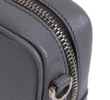 Prada Saffiano Grey Mini Camera Crossbody Bag