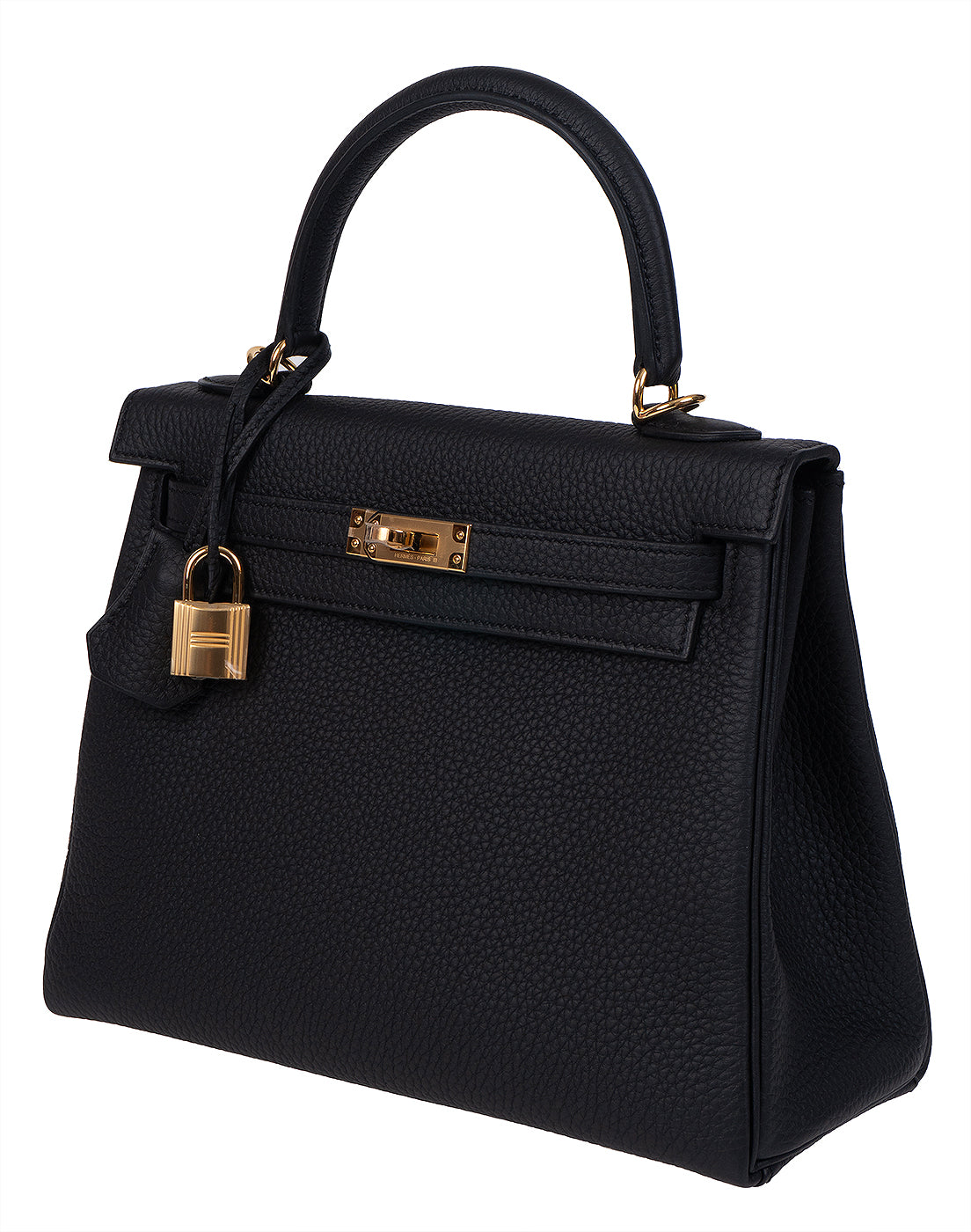 Hermes Kelly 25 Retourne Black GHW