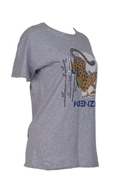 Kenzo Kids Grey Tiger Print Shirt