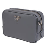 Prada Saffiano Grey Mini Camera Crossbody Bag