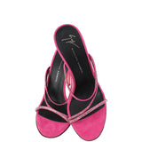GIUSEPPE ZANOTTI  Pink Julianne Crystal Embellished Sandals 38