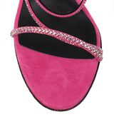 GIUSEPPE ZANOTTI  Pink Julianne Crystal Embellished Sandals 38