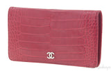 CC Red Crocodile Bi-fold Wallet