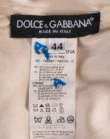 Dolce & Gabbana Leopard-Print Sleeveless Dress with Built-In Scarf L