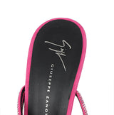 GIUSEPPE ZANOTTI  Pink Julianne Crystal Embellished Sandals 38