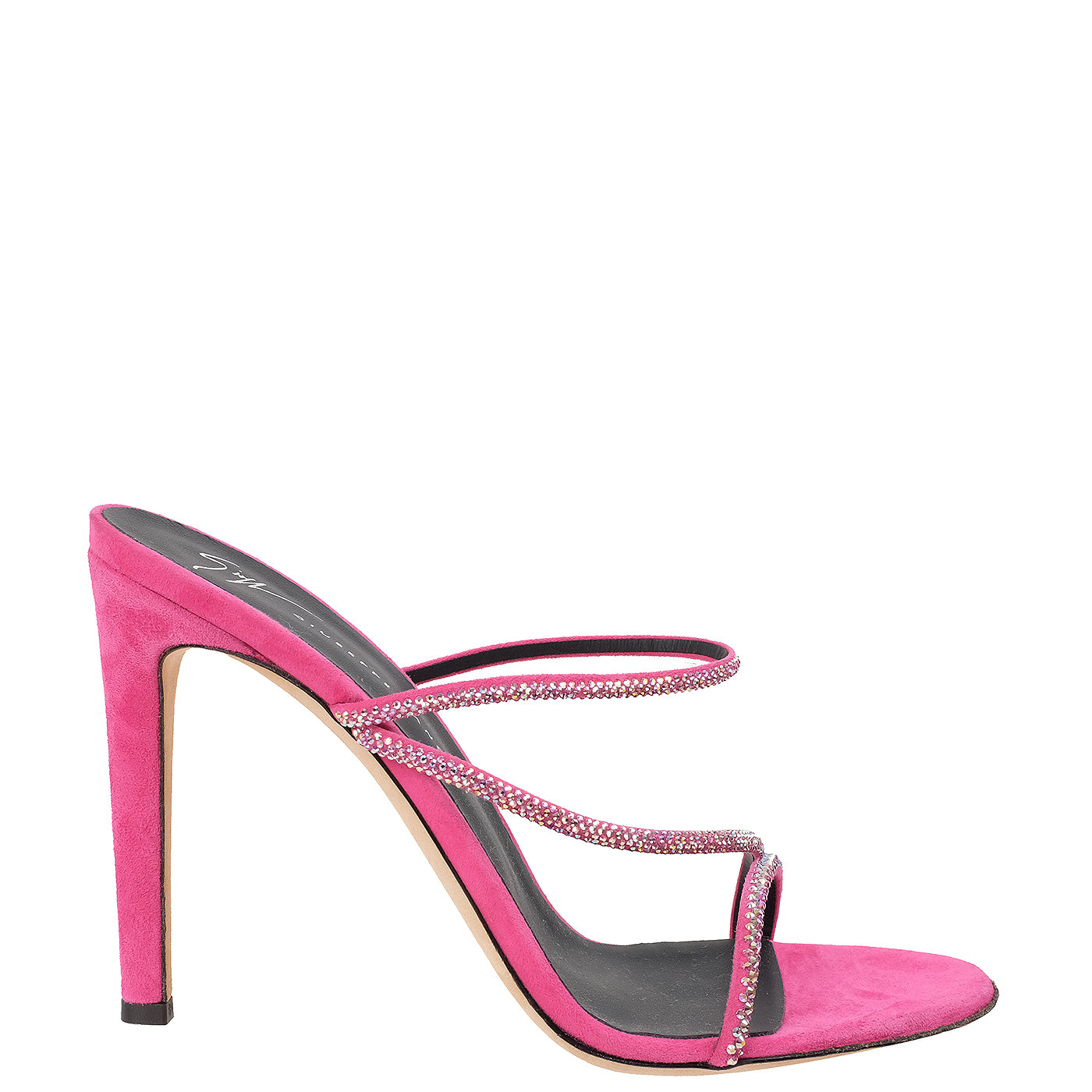 GIUSEPPE ZANOTTI  Pink Julianne Crystal Embellished Sandals 38