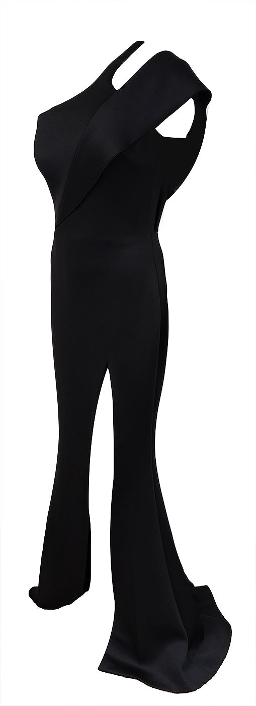 Jovani 04222 Black Scuba Gown S