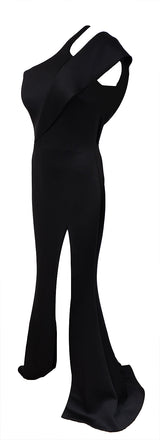 Jovani 04222 Black Scuba Gown S