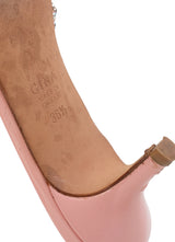 Gina Blush Pink Crystal 55 Square Toe Sandals 36.5