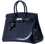 Birkin 35 Blue Marin Croco