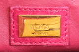 Fendi Fuchsia Crocodile Mini Peekaboo Shoulder Bag
