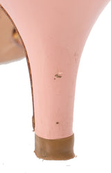 Gina Blush Pink Crystal 55 Square Toe Sandals 36.5