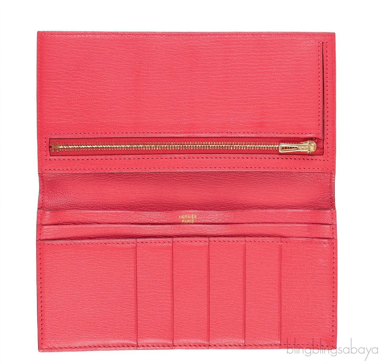 Bearn Bougainvillier Ostrich Wallet GHW