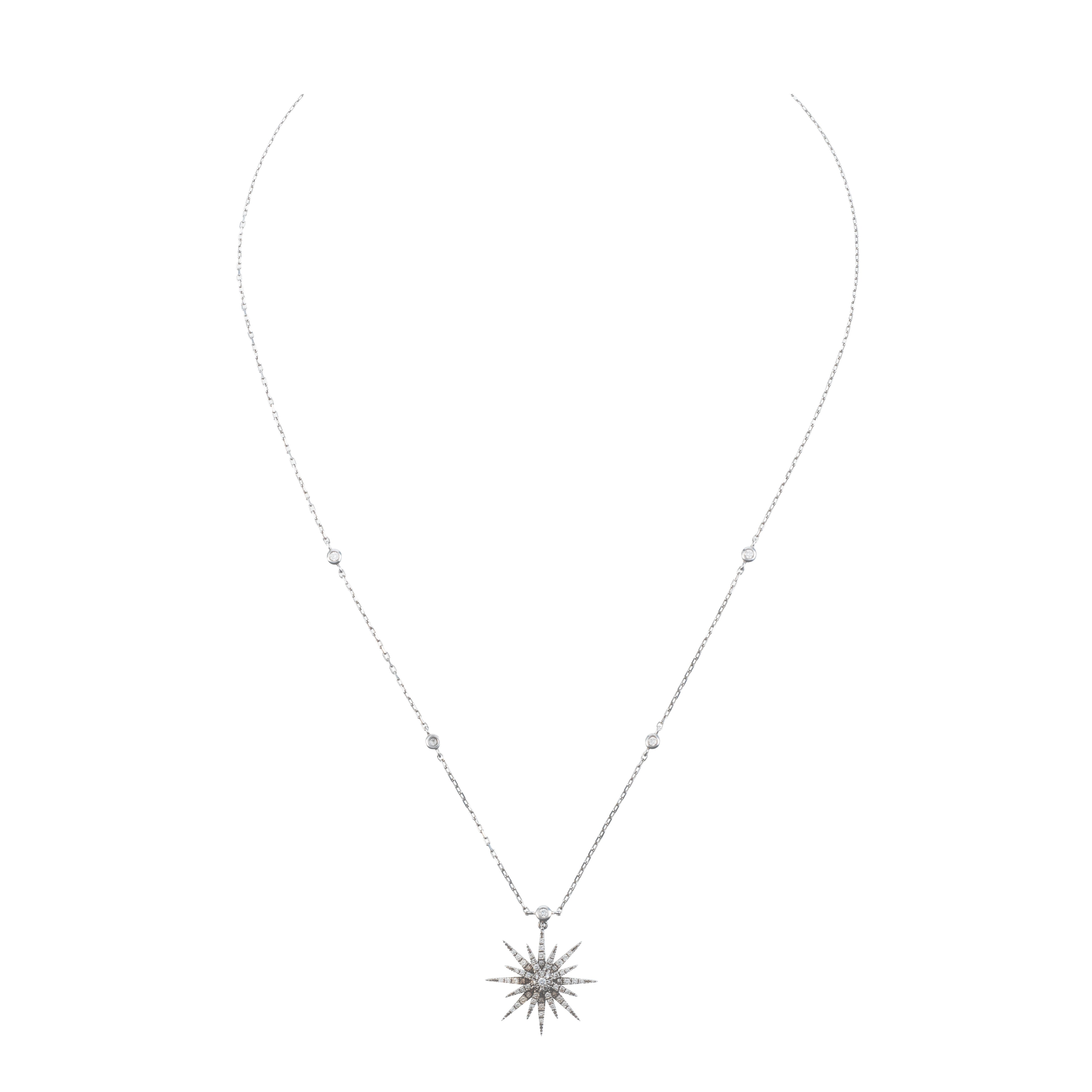 Djula Soleil White Gold Diamond Necklace