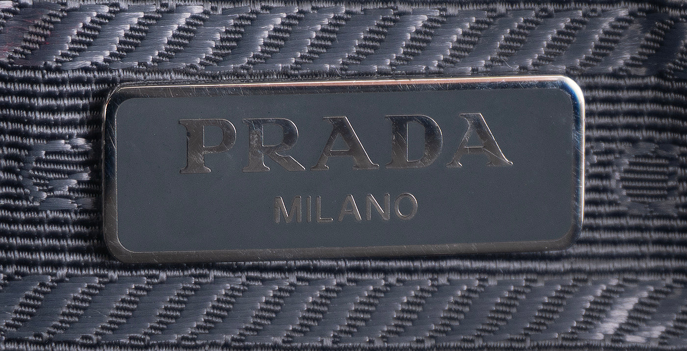 Prada Saffiano Grey Mini Camera Crossbody Bag