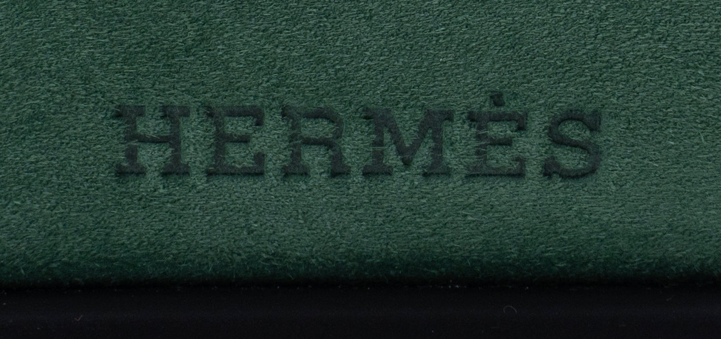 Hermes Chypre Vert Suede Goatskin Sandals 39