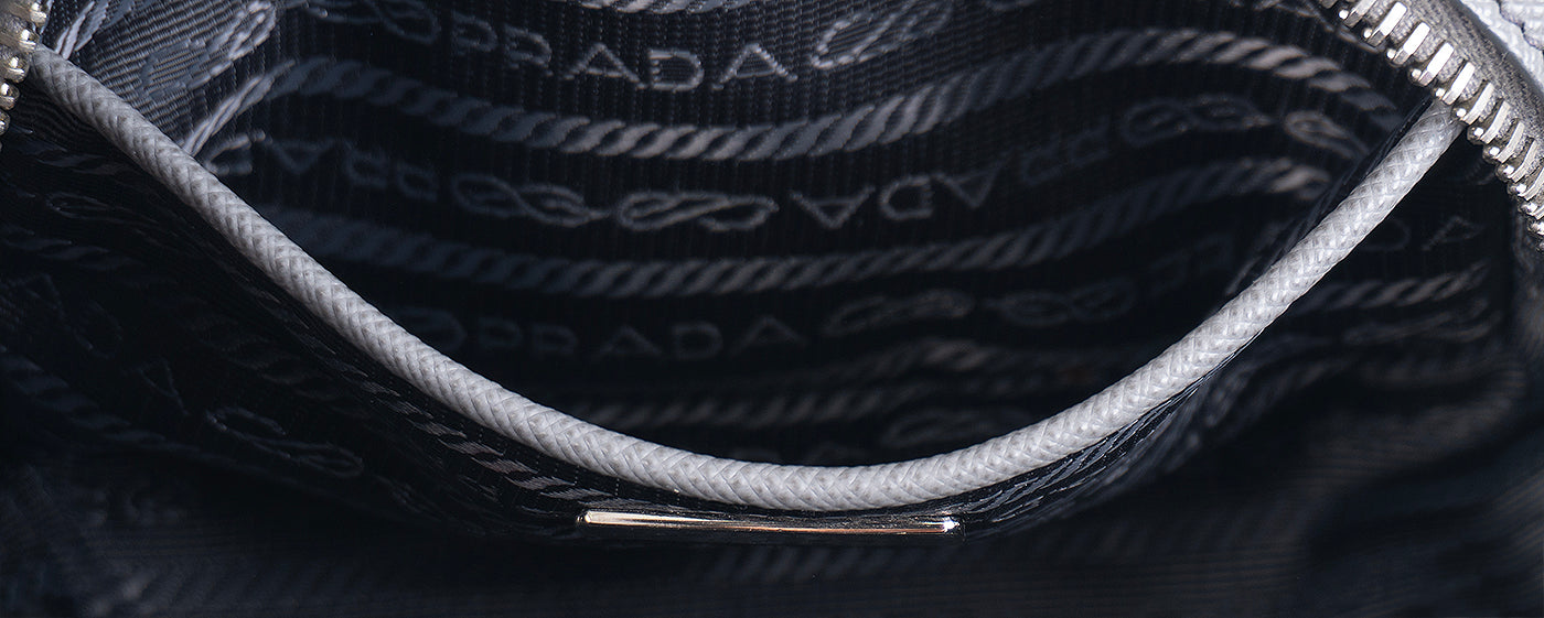 Prada Saffiano Grey Mini Camera Crossbody Bag