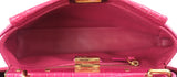 Fendi Fuchsia Crocodile Mini Peekaboo Shoulder Bag