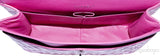 Fuchsia Quilted Maxi Flap Bag