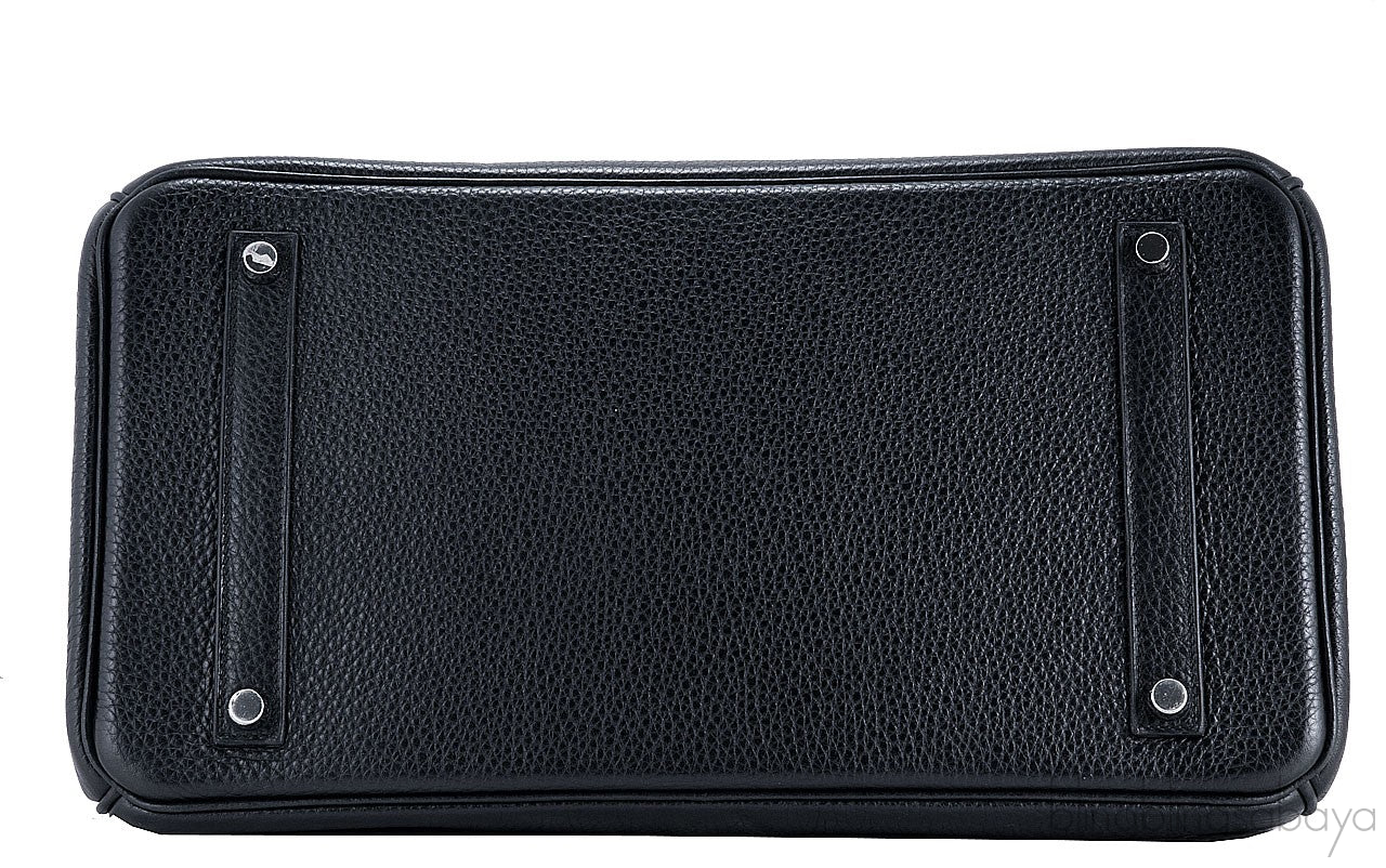 Birkin 35 Black Taurillon Clem PHW
