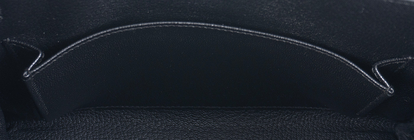 Hermes Kelly 25 Retourne Black GHW