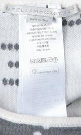Logo Print Stretch Wool Cape