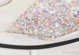 Christian Louboutin White Glitter Donna Sneakers