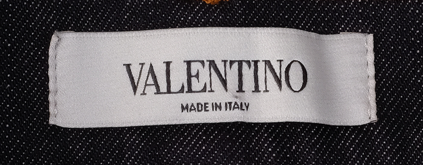 Valentino Dark Blue Wide Leg Trouser