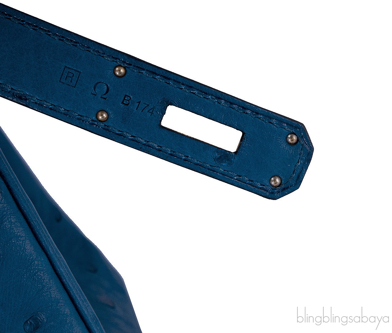 Birkin 30 Ostrich Blue Cobalt