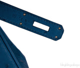 Birkin 30 Ostrich Blue Cobalt