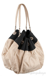 CC Off-white Drawstring Shopper Tote
