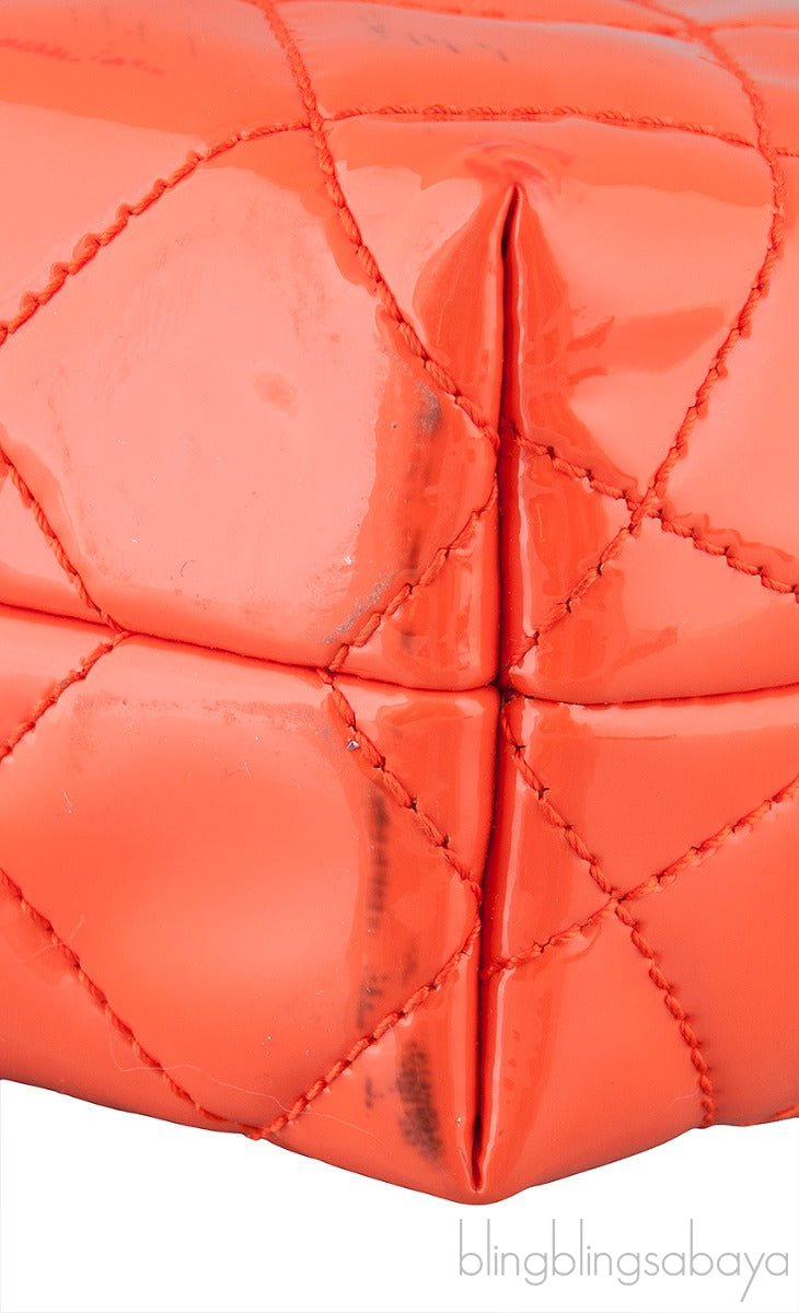 Coco Shine Accordion Patent Mini Bag