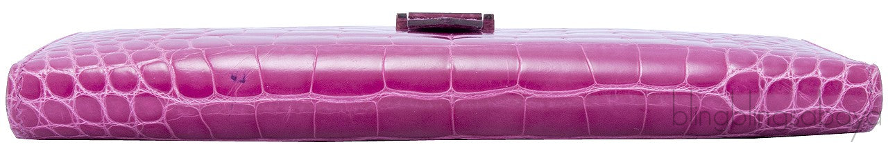 Rose Tyrien Bearn Crocodile Wallet