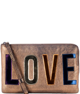 Zip \"LOVE\" Clutch