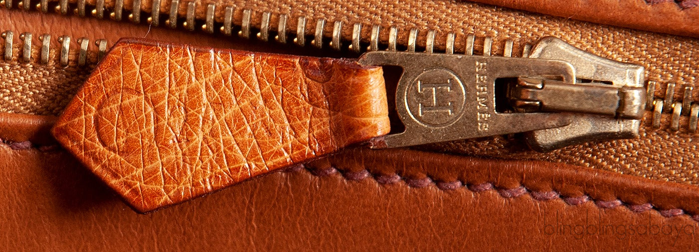 Hermes Vintage Medor Gold Ostrich Clutch