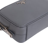 Prada Saffiano Grey Mini Camera Crossbody Bag