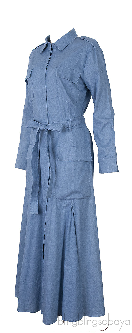 Blue Denim Shirt Dress