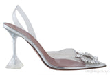Clear Begum Crystal-embellished PVC Slingback