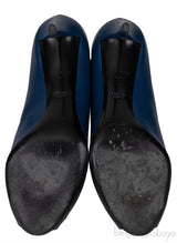 Blue Cannage Vamp Peep Toe Heels
